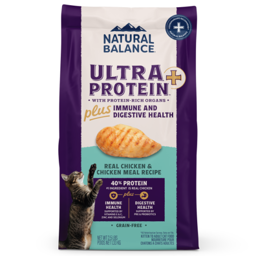 (EXP: 14/1月/2027) Natural Balance Ultra Protein Plus Immune and Digestive Health - Real Chicken & Chicken Meal Recipe 2.5lb 雪山牌 無穀物超.頂級系 雞肉貓糧 免疫力和消化健康 {原裝行貨} (00691) (EXP: 14/1月/2027) Natural Balance Ultra Protein Plus Immune and Digestive Health - Real Chicken & Chicken Meal Recipe 2.5lb 雪山牌 無穀物超.頂級系 雞肉貓糧 免疫力和消化健康 {原裝行貨} (00691)